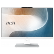 Моноблок MSI Modern AM242P 1M-1020XRU 23.8" Full HD Core 7 150U (1.8) 16Gb SSD512Gb Graphics без ОС GbitEth WiFi BT 120W клавиатура мышь Cam белый 1920x1080