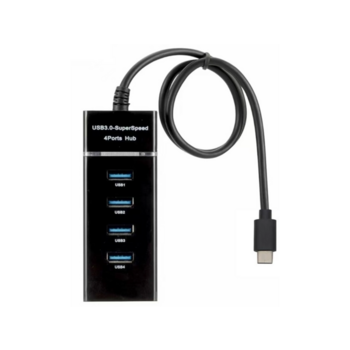 Разветвитель USB-C Digma DHUB-4USB-C-3.0 4порт. черный