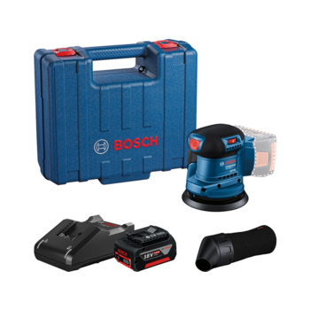 Эксцентриковая шлифмашина Bosch GEX 185-LI D125мм аккум. жестк.кейс (06013A5021)