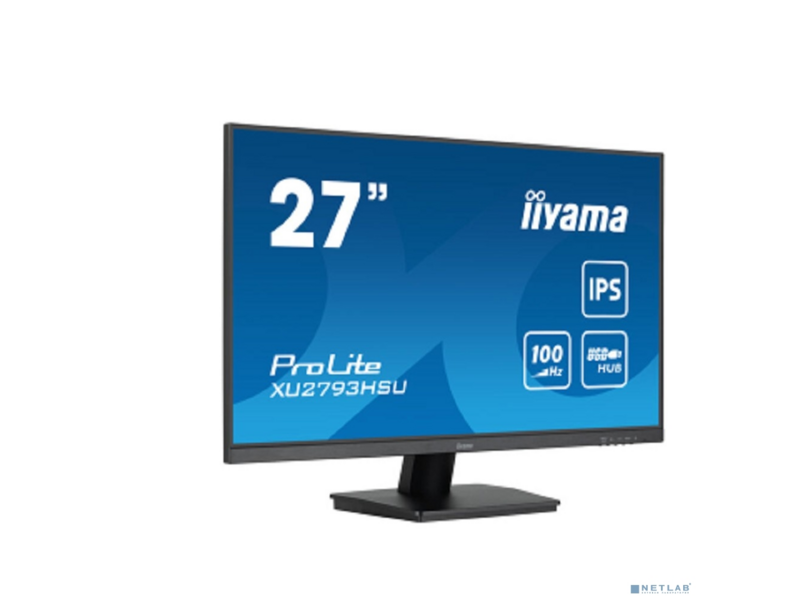 LCD IIYAMA 27'' XU2793HSU-B6 {IPS 1920х1080 100Hz 1ms 8bit(6bit+FRC) 250cd 178/178 1000:1 HDMI2.0 DisplayPort1.2 2xUSB2.0 2x2W 2x2W VESA}