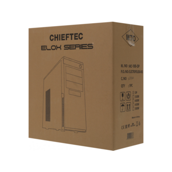 Корпус Chieftec Elox черный без БП ATX 2x80mm 2x120mm 2xUSB2.0 2xUSB3.0 audio