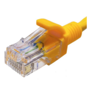 Патч-корд Suprlan 10-0161 UTP RJ-45 вил.-вилка RJ-45 кат.5E 0.5м желтый LSZH 26AWG