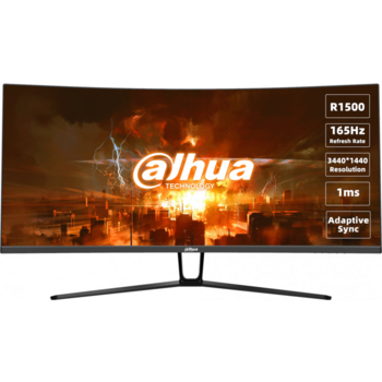 Монитор Dahua 34" DHI-LM34-E330C черный VA LED 21:9 HDMI матовая 3000:1 350cd 178гр/178гр 3440x1440 165Hz VGA DP Quad 2K (1440p) 7.24кг