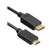 Кабель аудио-видео KingPrice KP-DP1.1-HD1.4-1.5m DisplayPort (m)/HDMI (m) 1.5м. позолоч.конт. черный