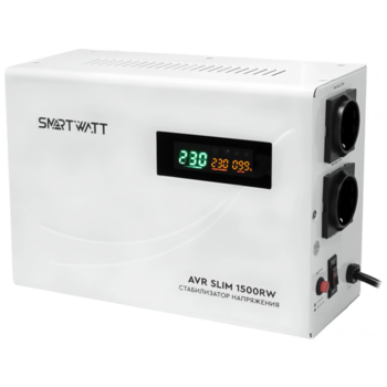 Стабилизатор напряжения Smartwatt AVR Slim 1500RW 1500ВА белый