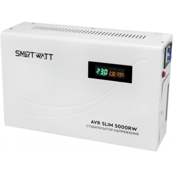 Стабилизатор напряжения Smartwatt AVR Slim 5000RW 5000ВА белый