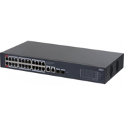 Коммутатор Dahua DH-CS4228-24GT-375 (L2) 24x1Гбит/с 2xКомбо(1000BASE-T/SFP) 2SFP 24PoE 375W управляемый