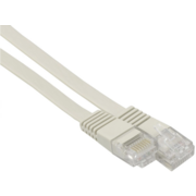 Патч-корд Buro Flat 10Гбит/с 4 пары cat.5E Cu molded 1м серый RJ-45 (m)-RJ-45 (m) (BU-5E-FLAT-1M-G)