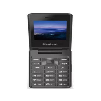 Мобильный телефон XENIUM X600 темно-серый раскладной 2Sim 2.8" 240x320 Nucleus 0.3Mpix GSM900/1800 MP3 FM microSD max32Gb