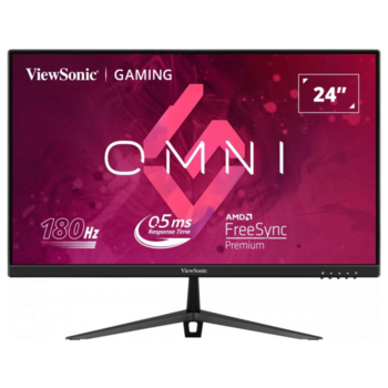 Монитор ViewSonic 24" VX2428 черный IPS LED 16:9 HDMI M/M матовая 250cd 178гр/178гр 1920x1080 180Hz FreeSync Premium DP FHD 3.1кг