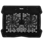 Подставка для ноутбука Buro BU-LCP150-B213 15"335x265x22мм 74.35дБ 1xUSB 2x 140ммFAN 480г металлическая сетка/пластик черный