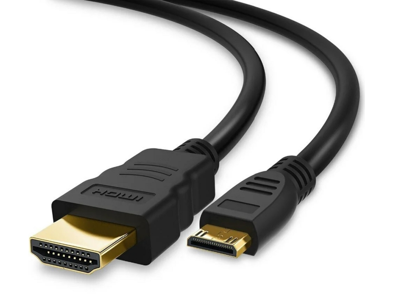 Кабель-переходник аудио-видео Premier 5-845 mini-HDMI (m)/HDMI (m) 1м. позолоч.конт. черный (5-845 1.0)