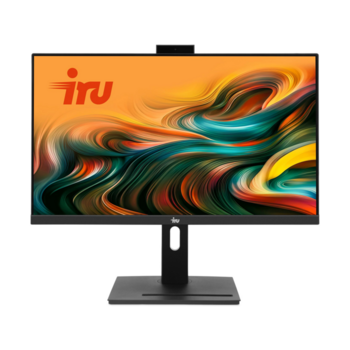 Моноблок IRU 23AM 23.8" Full HD Ryzen 5 5500U (2.1) 8Gb SSD256Gb RGr CR без ОС GbitEth WiFi BT 90W Cam черный 1920x1080