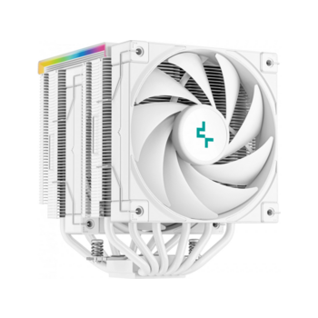 Устройство охлаждения(кулер) Deepcool AK620 Digital Soc-AM5/AM4/1200/1700/1851 белый 4-pin 28dB Al+Cu LCD 260W 1486gr Ret (R-AK620-WHADMN-G)