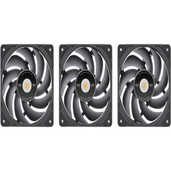 Вентилятор для корпуса Thermaltake Toughfan EX12 Pro Reverse 120х120x25 черный 4-pin 29.8дБ (упак.:3шт) (CL-F171-PL12BL-A) Ret