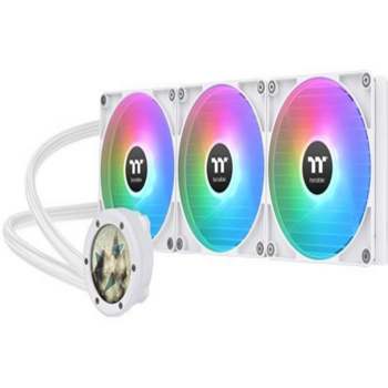 Система водяного охлаждения Thermaltake TH420 V2 Ultra Snow Edition ARGB Soc-AM5/AM4/1200/1700/1851 белый 4-pin 34.7dB Al+Cu LCD Ret (CL-W407-PL14SW-A)