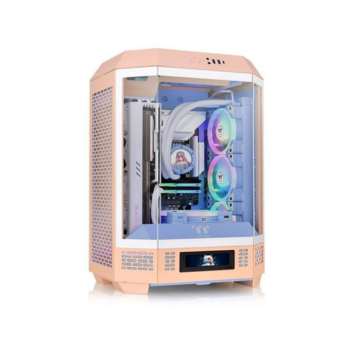 Корпус Thermaltake The Tower 300 Peach Fuzz розовый без БП mATX 8x120mm 6x140mm 2xUSB3.0 audio bott PSU