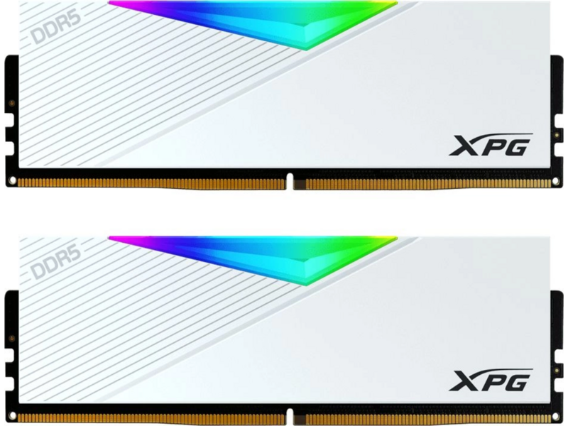 Память DDR5 2x32GB 6400MHz A-Data AX5U6400C3232G-DCLARWH XPG Lancer RGB RTL Gaming PC5-51200 CL32 DIMM 288-pin 1.4В kit dual rank с радиатором Ret