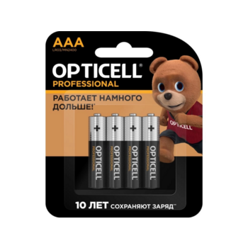 Батарея Opticell Professional LR03 AAA (4шт) блистер