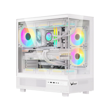 Корпус Formula Crystal Z8 COSMIC белый без БП ATX 3x120mm 5x140mm 1xUSB2.0 1xUSB3.0 1xUSB3.1 audio bott PSU