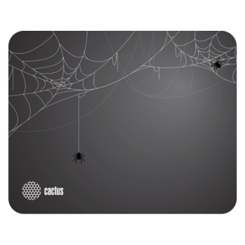 Коврик для мыши Cactus Spider gray черный 250x200x3мм (CS-MP-D13S)