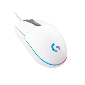 Мышь игровая Logitech G102 LIGHTSYNC, White (арт. 910-005809, M/N: MU0054)