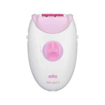 Эпилятор Braun SE3274 скор.:2 насад.:2 от электр.сети розовый/белый