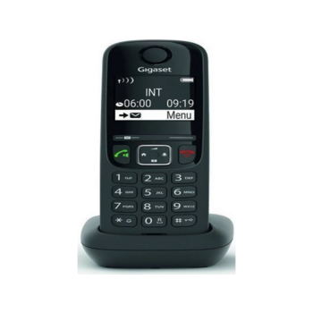 Трубка доп. Dect Gigaset AS690HX черный для AS690