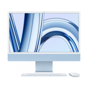 Моноблок Apple iMac A2874 24" 4.5K M3 8 core (4) 16Gb SSD256Gb 8 core GPU macOS WiFi BT 143W клавиатура мышь Cam синий 4480x2520