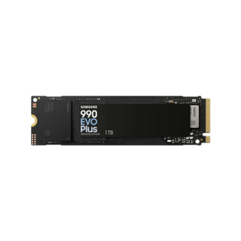 Твердотельные накопители Твердотельные накопители/ Samsung SSD 990 EVO Plus, 1000GB, M.2(22x80mm), NVMe 2.0, NVMe 2.0, PCIe 4.0 x4, V-NAND TLC, R/W 7150/6300MB/s, IOPs 850 000/1 350 000, TBW 600, DWPD 0.3 (12 мес.)