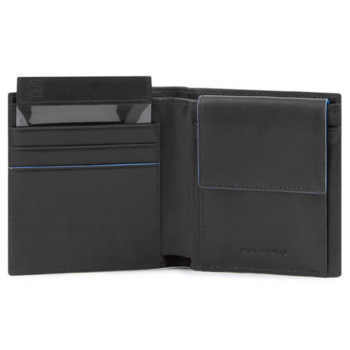 Кошелек мужской Piquadro Blue Square Revamp PU4188B2VR/N черный натур.кожа