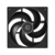 Вентилятор для корпуса ID-COOLING AS-140-K DUET (2 pcs, 140mm, 1800rpm, 72,2 CFM, 24,9 дБ, PWM 4-pin, black) (AS-140-K DUET)