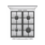 Плита Комбинированная Gorenje GK5C42WF-B белый (металлическая крышка) реш.чугун
