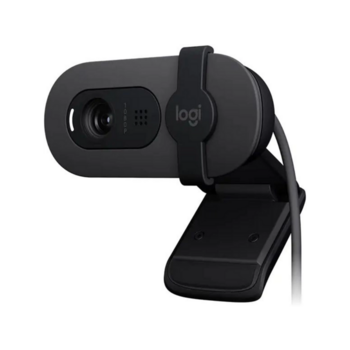 Камера Web Logitech HD Webcam Brio 100 черный 2Mpix (1920x1080) USB-A с микрофоном (960-001587)