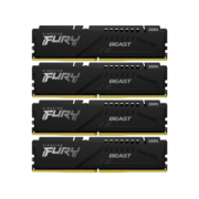 Память DDR5 4x16GB 5200MHz Kingston KF552C40BBK4-64 Fury Beast Black RTL Gaming PC5-41600 CL40 DIMM 288-pin 1.25В kit single rank с радиатором Ret