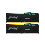Память оперативная Память оперативная/ Kingston 64GB 6000MT/s DDR5 CL30 DIMM (Kit of 2) FURY Beast RGB XMP