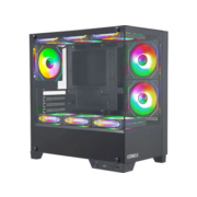 Корпус Formula Crystal Z1M черный без БП mATX 7x120mm 1xUSB2.0 1xUSB3.0 audio bott PSU