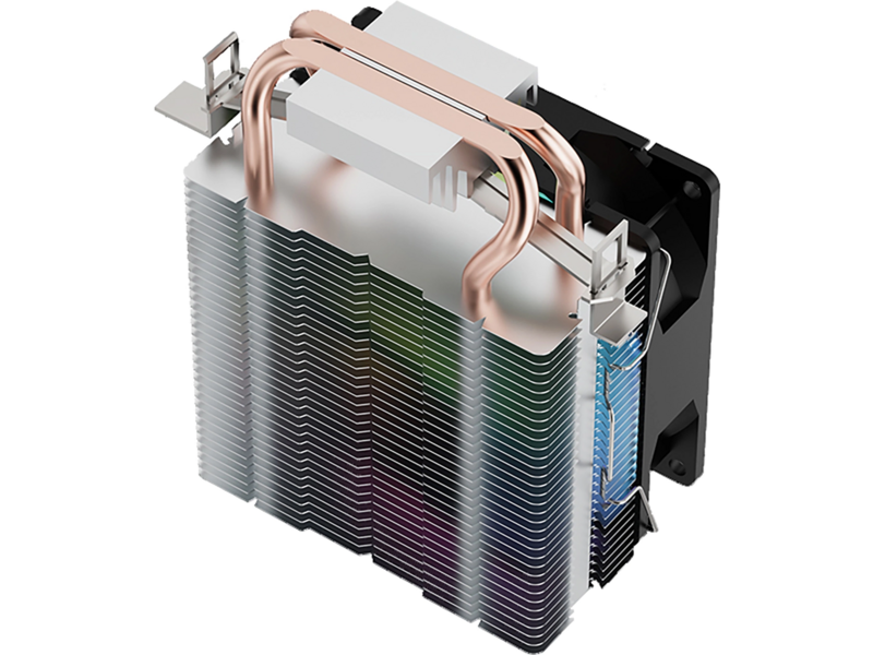 Устройство охлаждения(кулер) Digma D-CPC110-1 90x90x25mm Soc-AM5/AM4/1200/1700/1851 черный 3-pin 23dB Al+Cu 110W 245gr Ret