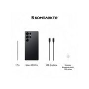 Смартфон Samsung SM-S938B Galaxy S25 Ultra 256Gb 12Gb черный титан моноблок 3G 4G 2Sim 6.9" 1440x3120 Android 15 200Mpix 802.11 a/b/g/n/ac/ax/be NFC GPS GSM900/1800 GSM1900 Protect