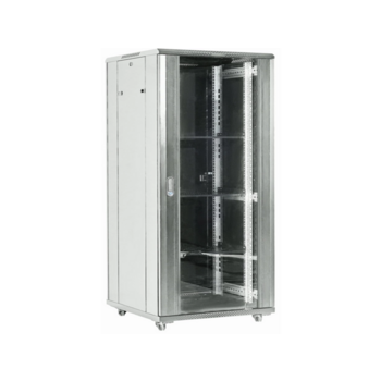 Шкаф серверный Rexant (04-4268-211) напольный 42U 600x800мм пер.дв.стекл металл 2 бок.пан. направл.под винты 800кг серый 92кг 230град. 2054мм IP20 сталь