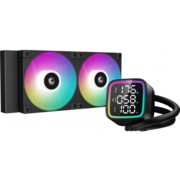 Система водяного охлаждения Deepcool LD240 ARGB Soc-AM5/AM4/1200/1700/1851 черный 4-pin 38.71dB Al LCD 280W 1476gr Ret (R-LD240-BKMSN-G-1)