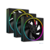 Вентилятор для корпуса ID-COOLING AF-127-ARGB-K TRIO (3 pcs, 120mm, 2000rpm, 78.0 CFM, 29.9 дБ, PWM 4-pin, ARGB, black) (AF-127-ARGB-K TRIO)
