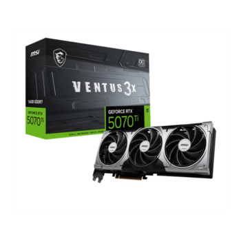 Видеокарта MSI PCI-E nVidia GeForce RTX 5070Ti 16G VENTUS 3X OC () RTL (RTX 5070 Ti 16G VENTUS 3X OC)