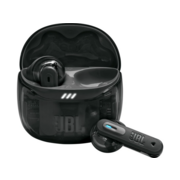 Гарнитура вкладыши JBL Tune Flex 2 Ghost Edition прозрачный/черный беспроводные bluetooth в ушной раковине (JBLTFLEX2GBLK)