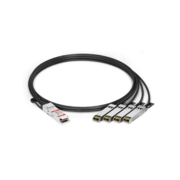Твинаксиальный медный кабель Твинаксиальный медный кабель/ Generic Compatible 100G QSFP28 to 4 x 25G SFP28 Passive Direct Attach Copper Breakout Cable
