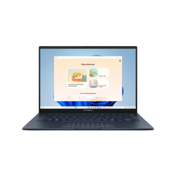 Ноутбук Ноутбук/ ASUS UX3405CA-PP188 14"(2880x1800 OLED 16:10)/Intel Core Ultra 9 285H(3.7Ghz)/16384Mb/1024SSDGb/noDVD/Int:Intel Arc graphics/Cam/BT/WiFi/75WHr/war 1y/1.2kg/Ponder Blue/DOS + алюм корп; +чехол; NumberPad