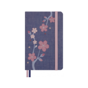 Блокнот Moleskine LIMITED EDITION SAKURA LESU08MM710 Pocket 90x140мм обложка текстиль 160стр. линейка синий 2025
