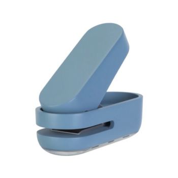 Дырокол Deli NS088blue макс.:10лист. пластик голубой отв.:1