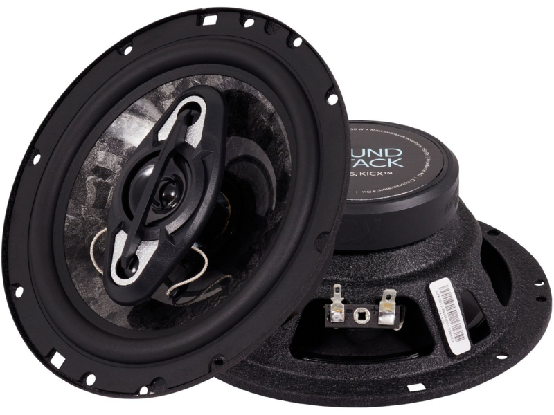 Колонки автомобильные Kicx SA 165 150Вт 92дБ 4Ом 16.5см (6 1/2дюйм) (ком.:2кол.) коаксиальные четырехполосные