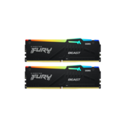 Память Kingston DDR 5 DIMM 16Gb PC48000, 6000Mhz, Kingston FURY Beast Black RGB CL30 (Kit of 2) (KF560C30BBEAK2-16)